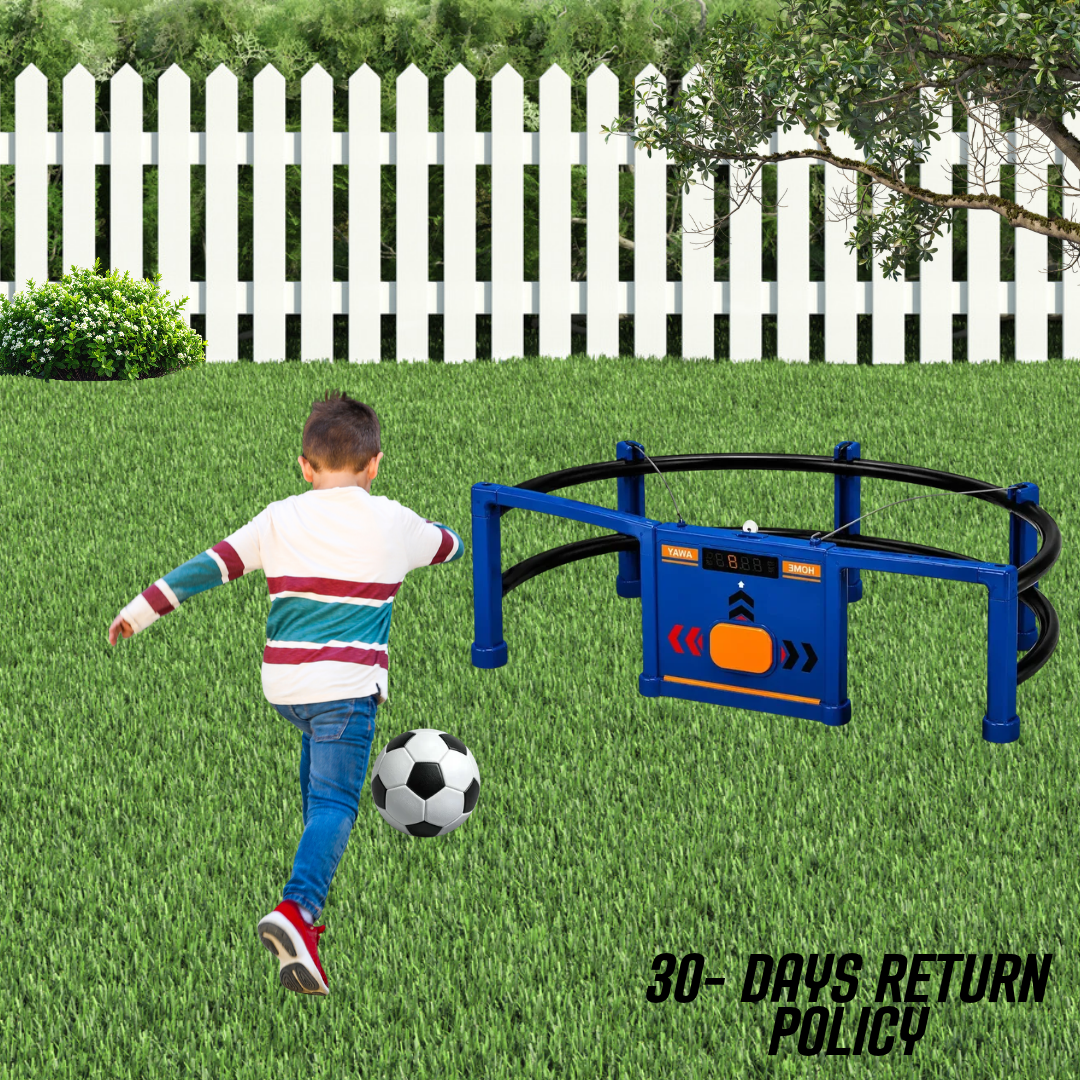 INTERACTIVE GOAL WITH CIRCULAR TRACK AND SCOREBOARD
