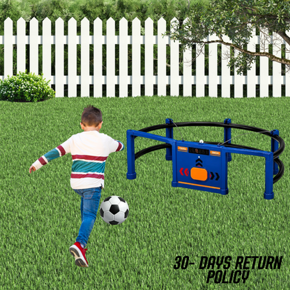 INTERACTIVE GOAL WITH CIRCULAR TRACK AND SCOREBOARD